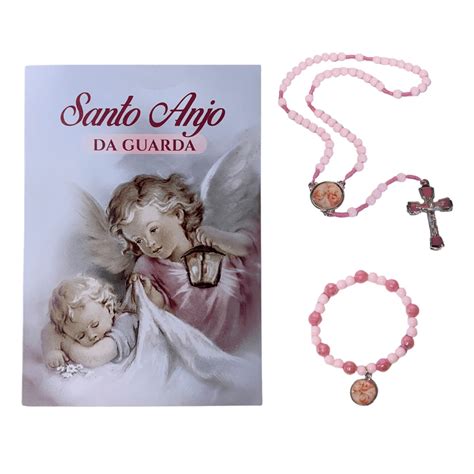 Ter O Infantil Santo Anjo Da Guarda Menina Rosa