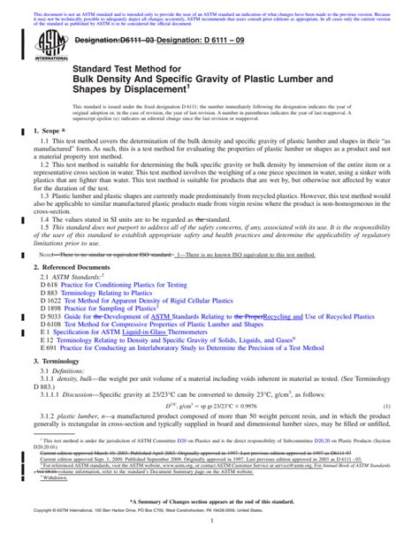 ASTM D6111 09 Standard Test Method For Bulk Density And Specific