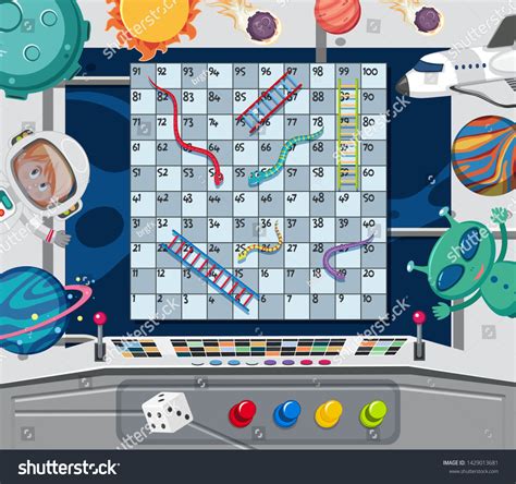 Snake Ladder Game Template Illustration Stock Vector (Royalty Free) 1429013681 | Shutterstock