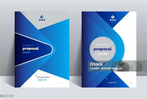 Creative Business Proposal Cover Design Template Stock Illustration