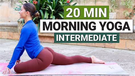 20 Min Intermediate Morning Yoga Flow Full Body Stretch Flow YouTube