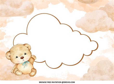 Teddy Bear Baby Shower Invitations Party Ideas