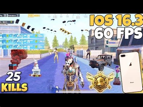 IPhone 8 Plus IOS 16 3 Test PUBG 2023 No Lag 60 FPS 2 5 Update 4 Finger