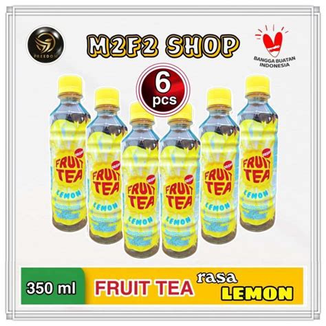 Promo Fruit Tea Lemon Botol Pet 350 Ml Kemasan 6 Pcs Diskon 15 Di