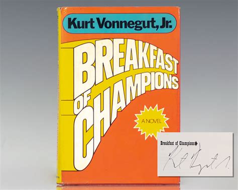 Breakfast Of Champions Kurt Vonnegut First Edition Signed Bruce Willis