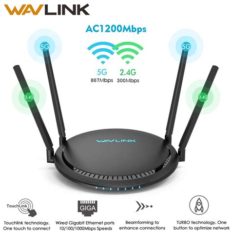 Wifi Router High Speed Wireless 5ghz 24ghz Ac1200 Dual Band Ethernet