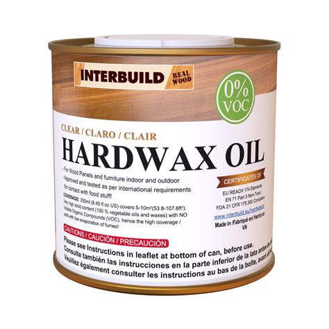 Interbuild 8.5 fl. oz. Clear Matte Interior Wood Oil Finish & Sealer ...