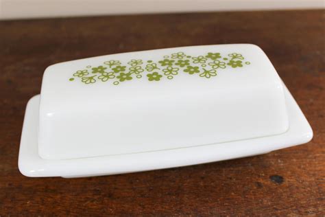 Spring Blossom Pyrex Butter Dish Butter Bowl Crazy Daisy Vintage