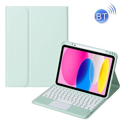 Miętowe Etui Bezprzewodowa Klawiatura TouchPad do iPad 10 9 2022