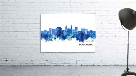 Managua Nicaragua Skyline Blue Towseef Dar