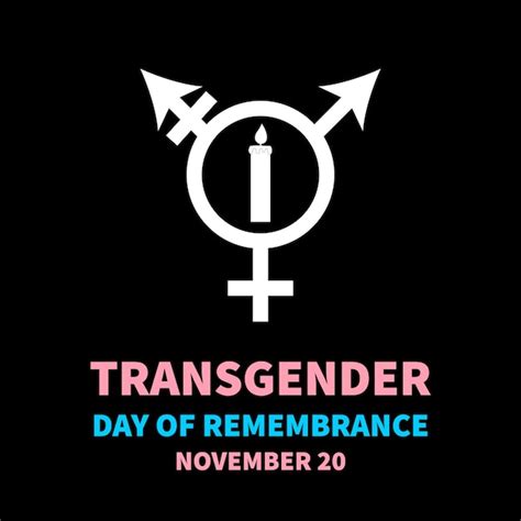 Premium Vector Transgender Day Of Remembrance Typography Poster Lgbt