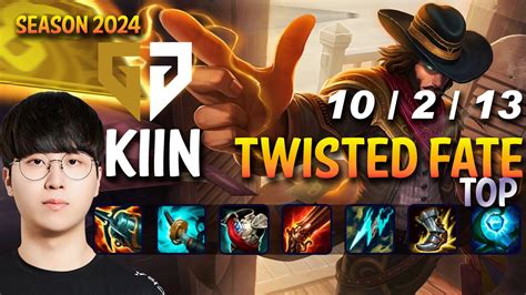 Gen Kiin Twisted Fate Vs Aatrox Top Patch 14 5 Kr Ranked Challenger