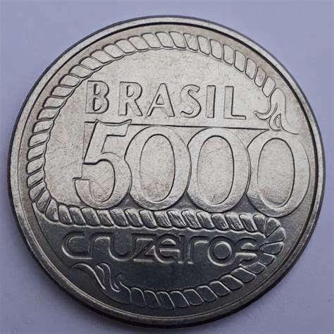 5000 Cruzeiros 1992 Tiradentes FC Moedas E Cia