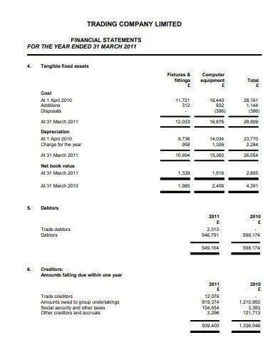 Free 12 Trading Statement Samples In Pdf Ms Word Xls