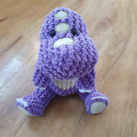 Manhattan Toys Jack Lily Purple Dinosaur Plush Soft Toy Comforter £9