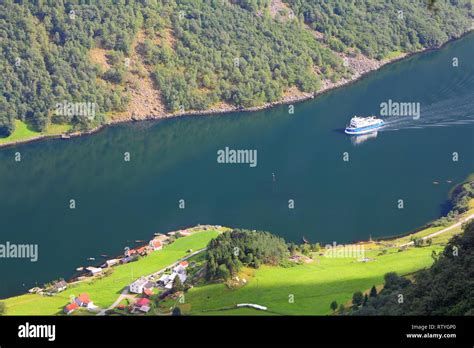 Naeroyfjord Famous Unesco World Heritage Site In Norway Beautiful