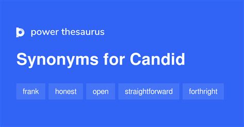 Candid synonyms - 1 306 Words and Phrases for Candid