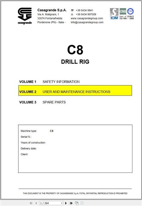 Casagrande B180 HD Drill Rig Hydraulic Diagram PDF