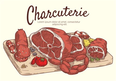 Charcuterie Illustration Vecteur 157295 Telecharger Vectoriel Gratuit