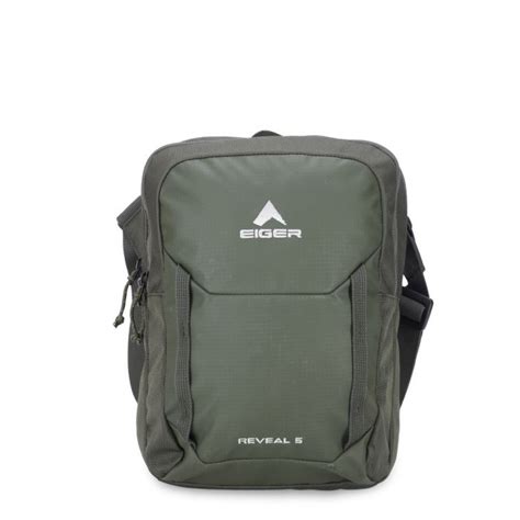 Jual Eiger Reveal Shoulder Bag Olive Shopee Indonesia