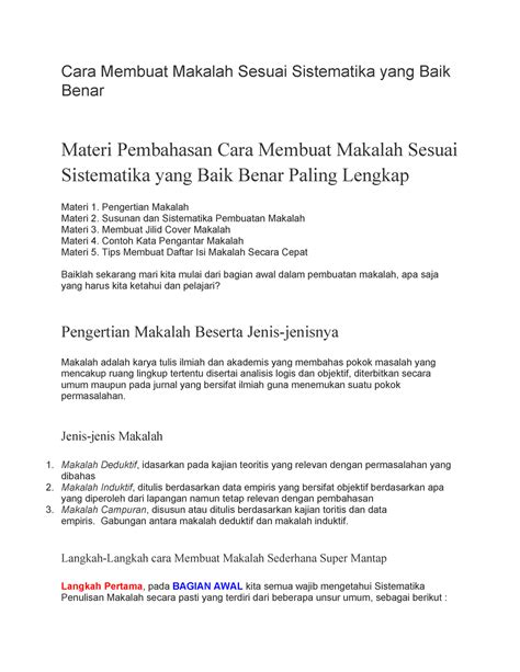 cara membuat makalah kuliah yang baik dan benar 12