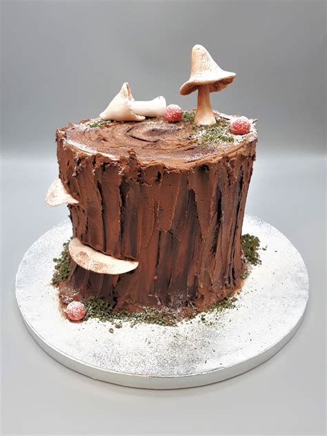 Chocolate Tree Stump Christmas Cake Bay Tree Cakes