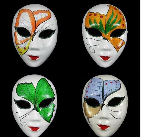 Como Decorar Mascara De Yeso Imagui Masks Masquerade Butterfly