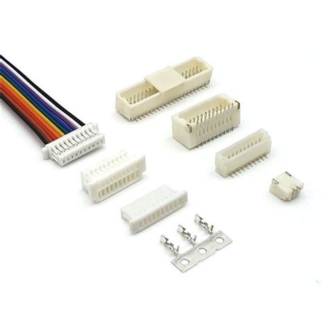 6 Pin Smd 1mm Male Ra Shrouded Header