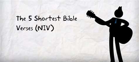 24 Shortest Bible Verses – ConnectUS