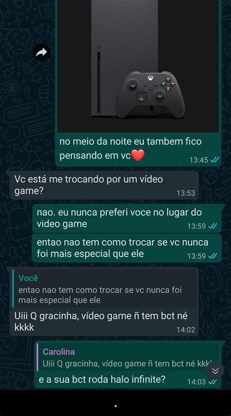 No meio da noite eu tambem fico pensando em vc Vc está me trocando