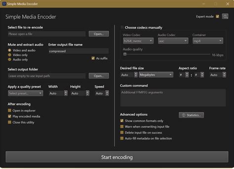Github Thurinum Simple Media Encoder Compress Your Media Files