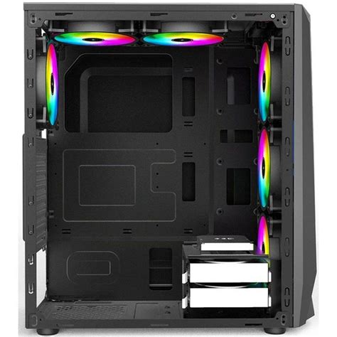 Корпус для ПК черный, Mini Tower, RGB, АTX, Micro-ATX ALSEYE A4 plus-B ...