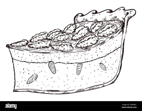 Steps to Make Pecan Pie Drawing