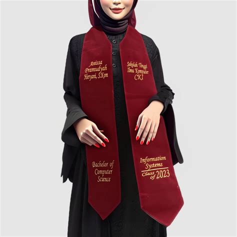 Jual Selempang Wisuda Leher Bordir Selempang Wisuda Standford Bahan