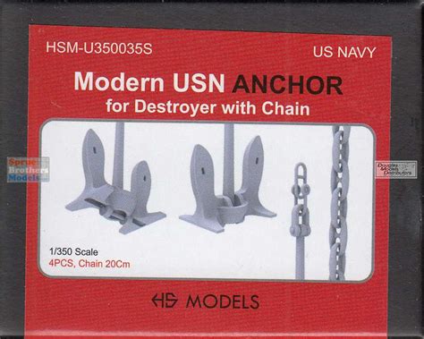 Hsmu350035u 1350 Hs Models Us Navy Modern Anchor For Destroyer With