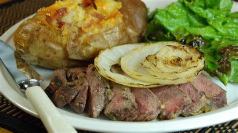 Harps Foods Recipe Glazed Steak With Grilled Onions