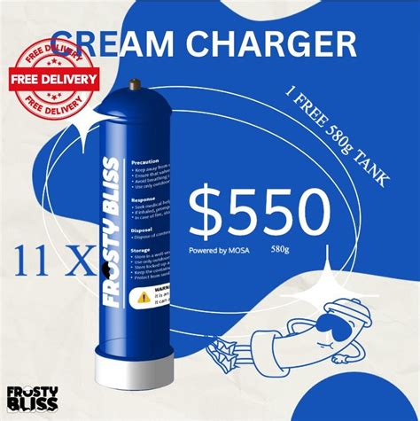 Free 1 Tank 111 580g Nitrous Oxide Whipped Cream Charger Powered By Mosa Food And Drinks