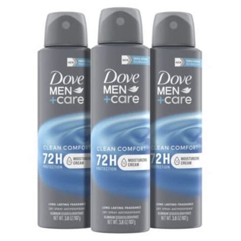 Dove Care Antiperspirant Deodorant Dry Spray Clean Comfort For Men