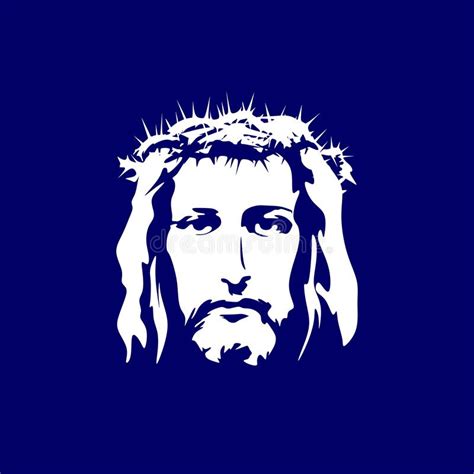 Face Of Christ Hand Drawn Stock Vector Illustration Of Encouraging