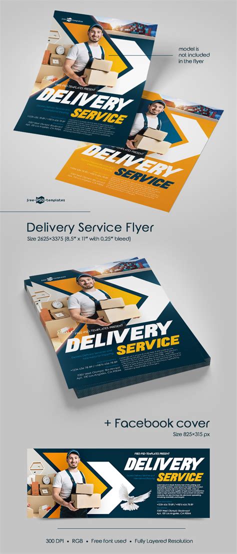 Delivery Flyer Template Creative Professional Templates