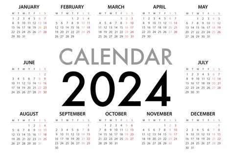 Calendar 2024 Png Vector Psd And Clipart With Transparent Background