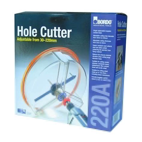 Bordo 30 220mm Adjustable Hole Cutter