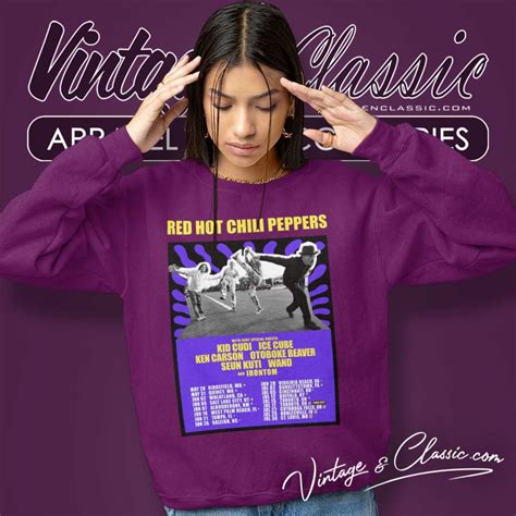 Red Hot Chili Peppers Tour Poster Shirt Vintagenclassic Tee