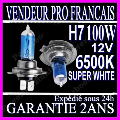 Ampoule H W K V Lampe Halogene Feu Phare Effet Xenon