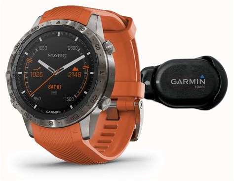 Garmin MARQ Adventurer Performance Edition Orange Rubber Strap 010