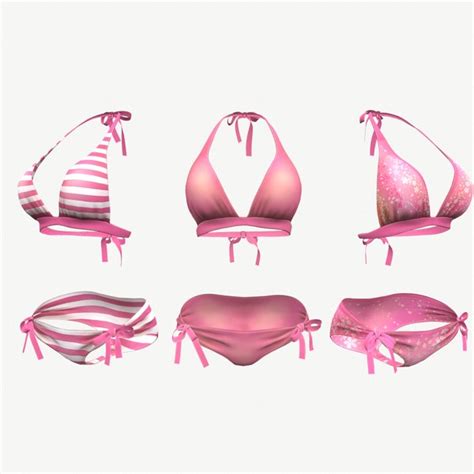 3D Bikini Models TurboSquid