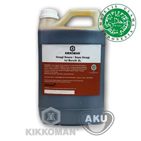 Jual KIKKOMAN Saos Unagi 5L Halal Unagi Sauce Halal Jerigen Shopee