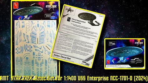 Amt Star Trek The Next Generation Aztec Decal Set For 1 1400 Scale Uss Enterprise Ncc 1701 D