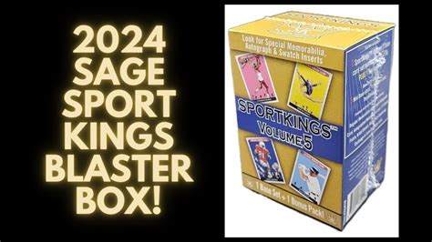 Sage Sportkings Volume Blaster Box Hof Serial Numbered Hit