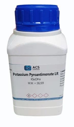 Potassium Pyroantimonate Lr 99 100gm Bottle At Rs 10200kg In Ahmedabad